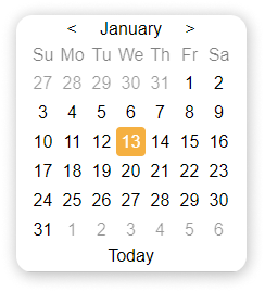 React Input Calendar