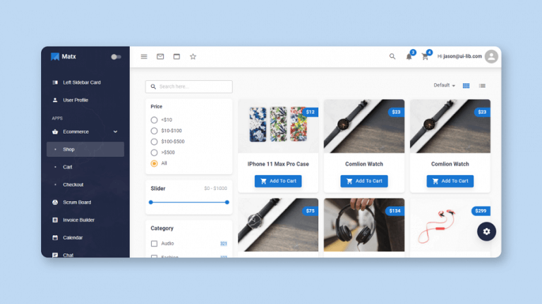 Best Material UI Admin Dashboards for 2022 - UI-Lib's Blog