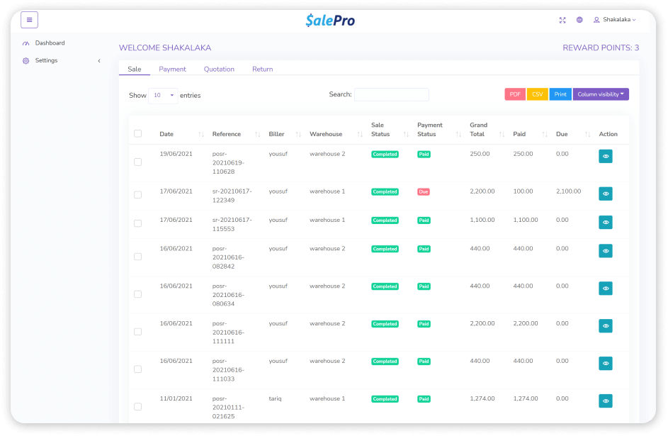 SalePro - Inventory Management System with POS