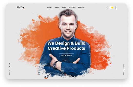 Nafie Vue portfolio template