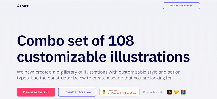 Control Customizable Illustrations