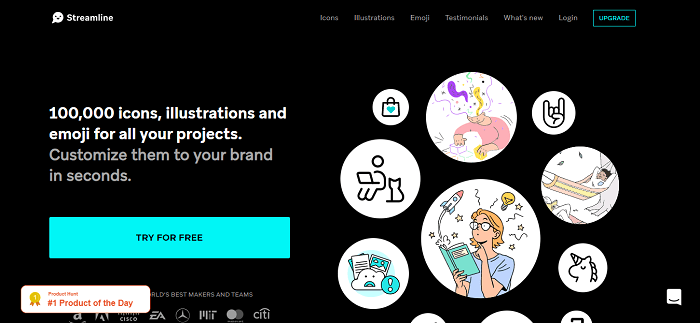 Streamline 4.0 free illustration website