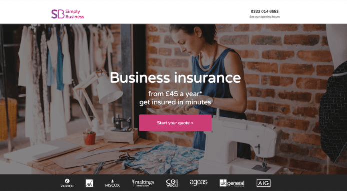 Simply business high converting landing page
