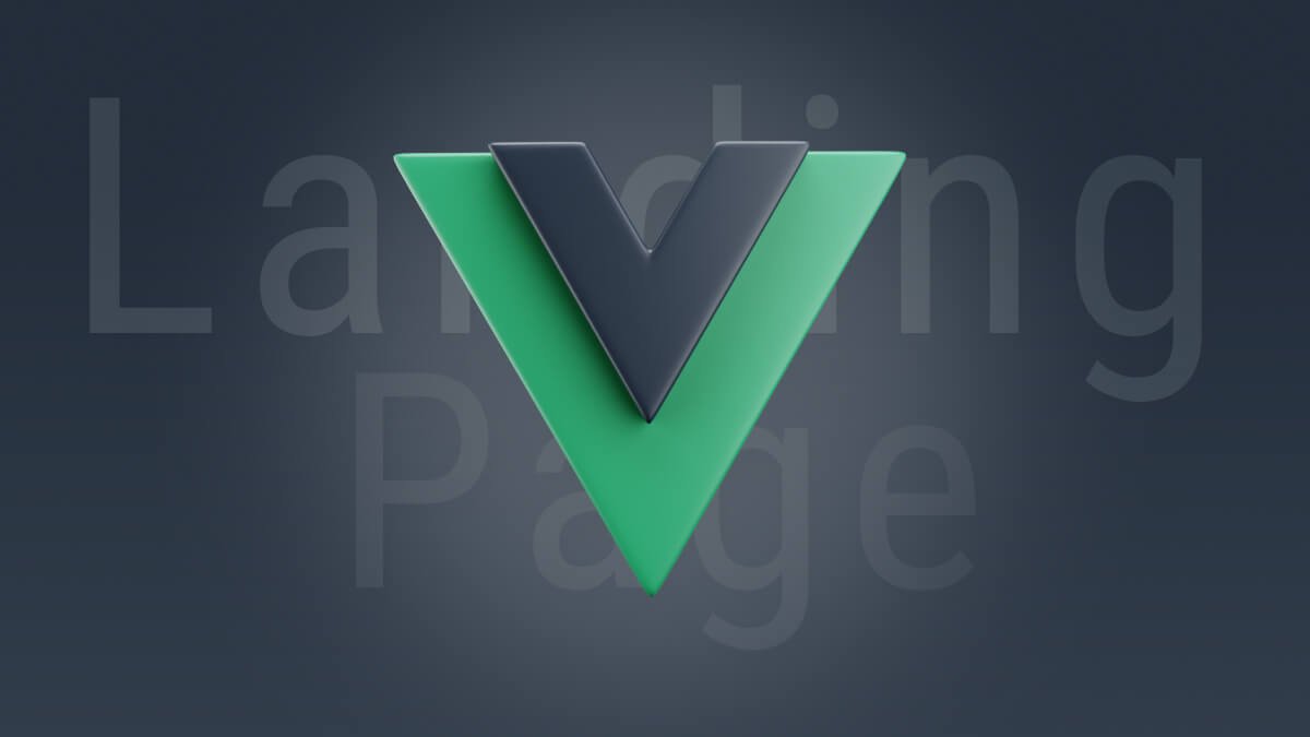 vue js landing page templates