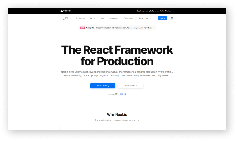 Nextjs React Static Site Generator