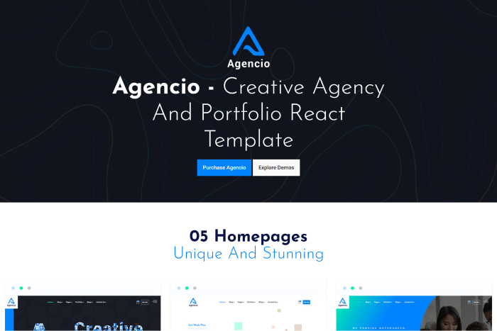 Angecio React Portfolio Template