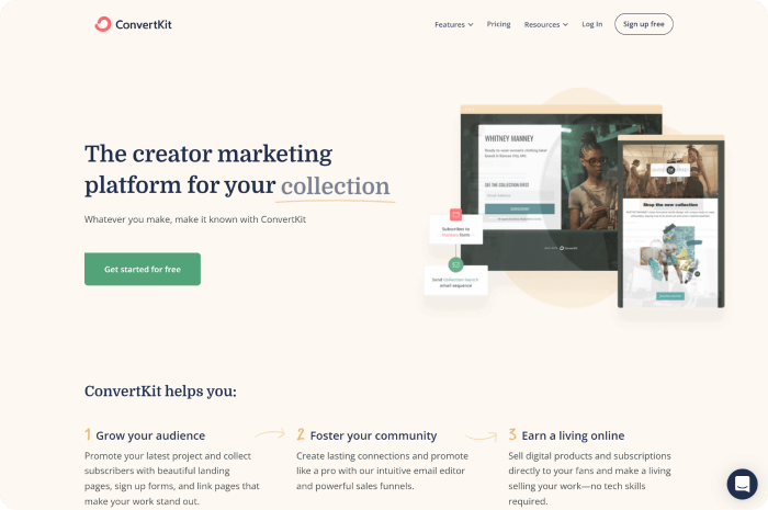 ConvertKit free