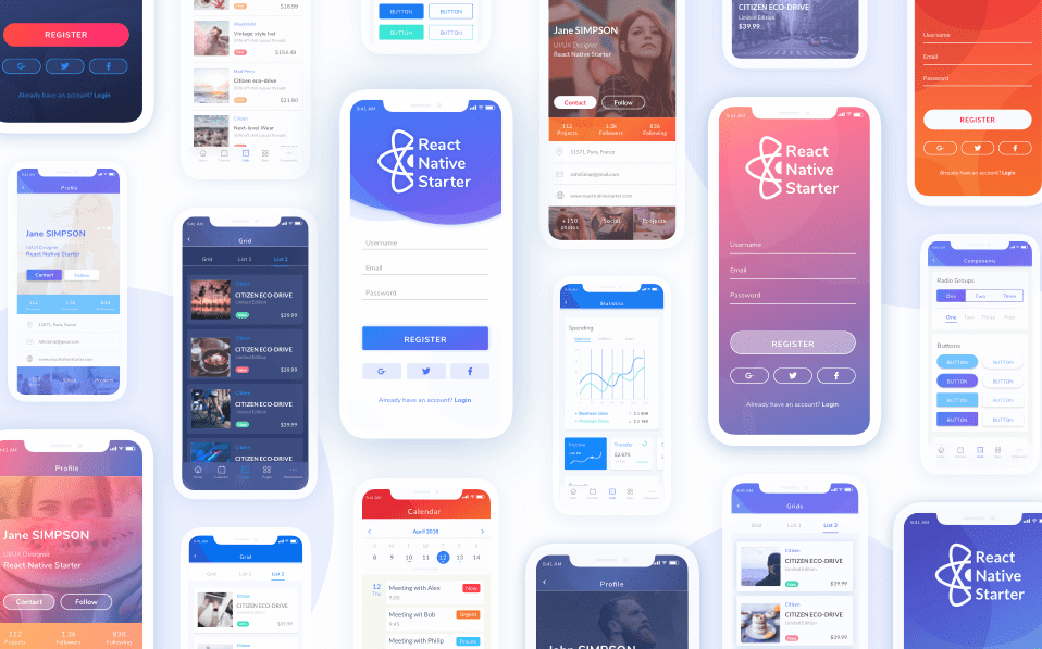 React Mobile App Template Free