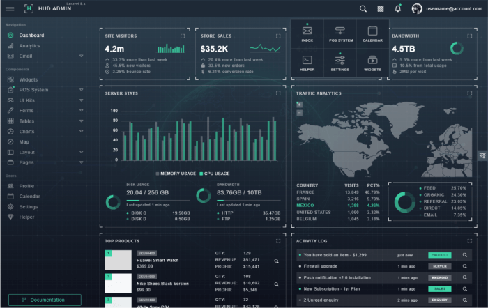 HUD Laravel Bootstrap Admin Template