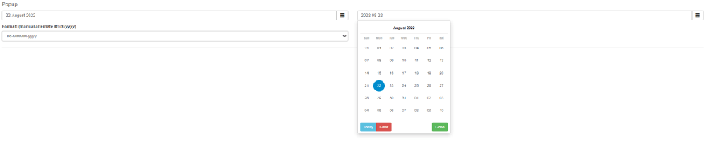 UI Date picker by Jagathish    