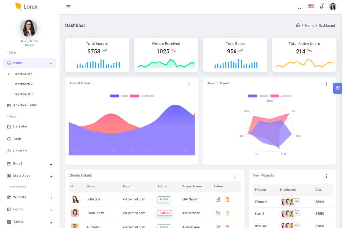 lorax angular admin template