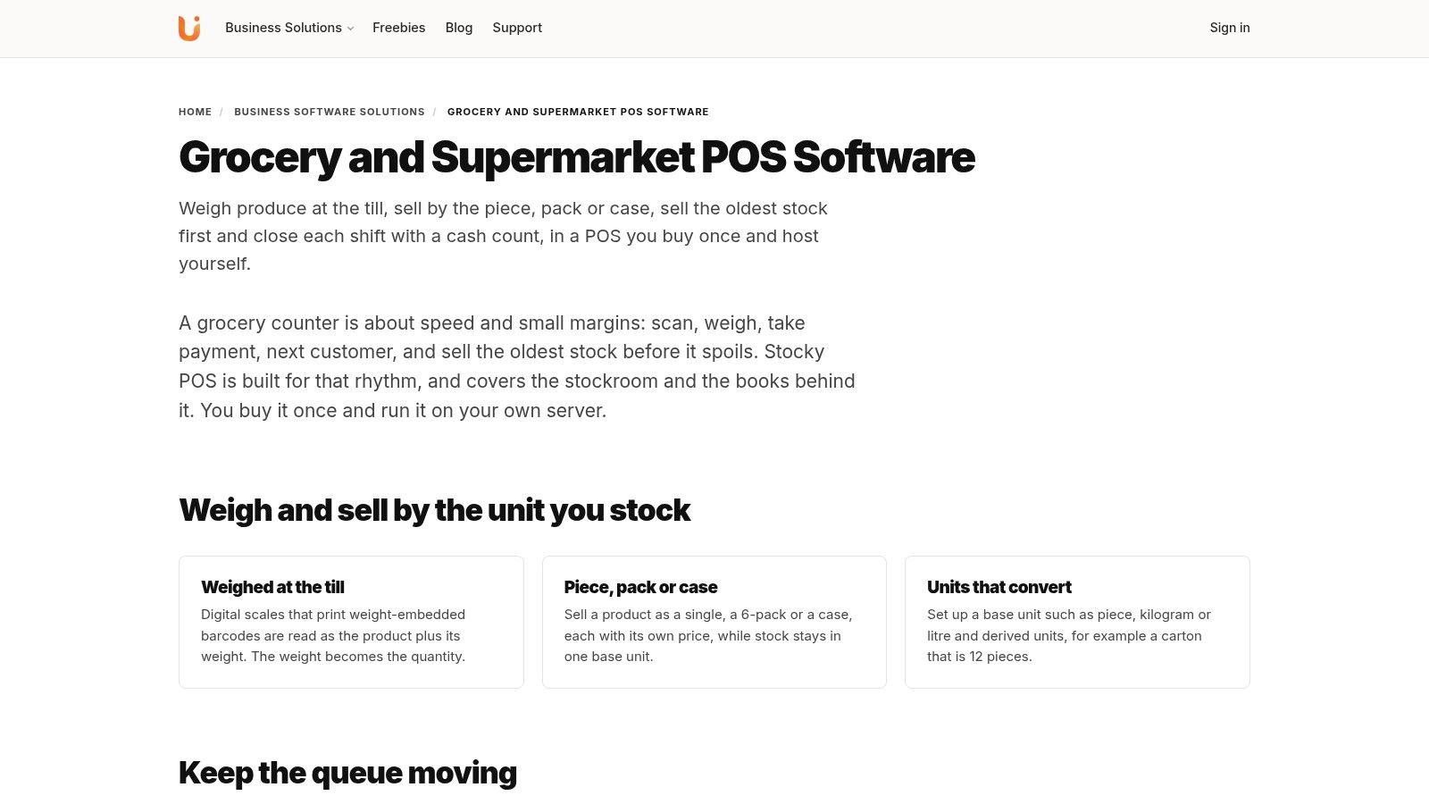 Grocery and Supermarket POS Software