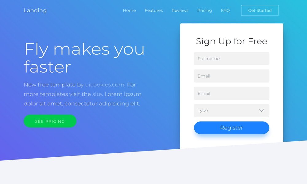 Landing Best Bootstrap templates