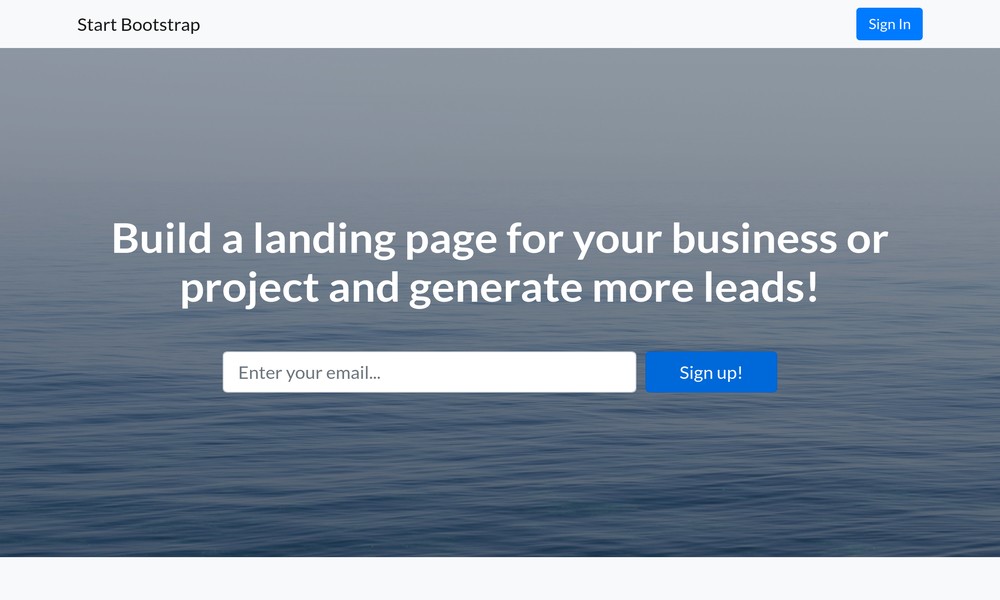 Best Bootstrap templates for Landing pages