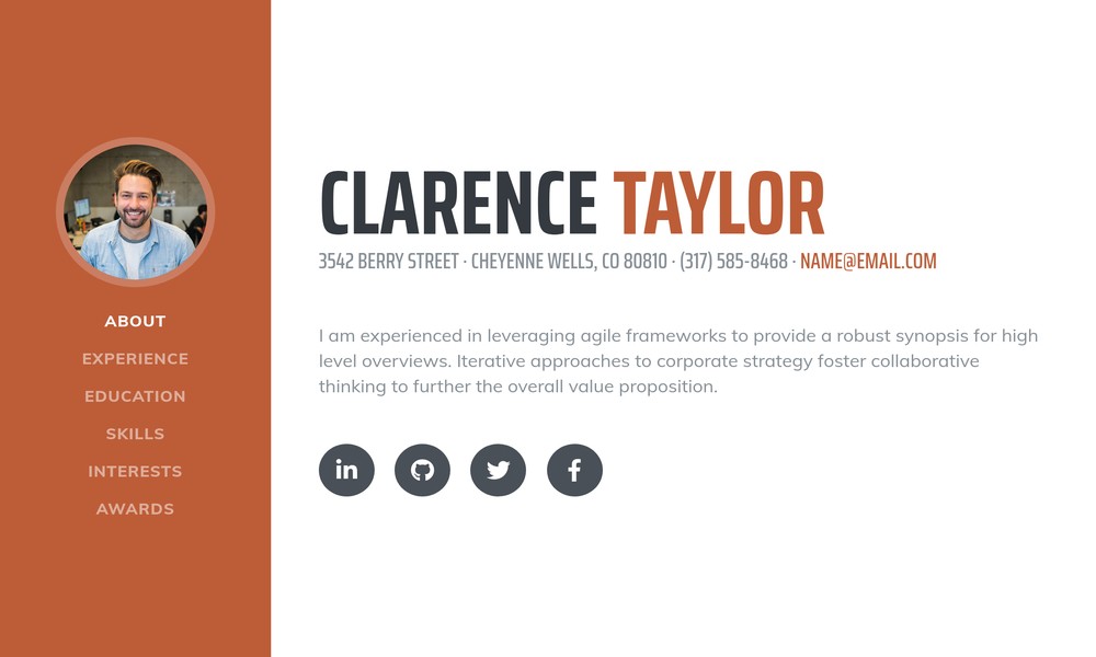Best Bootstrap templates for CV or Resume