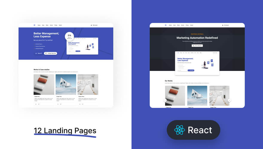 PagePulse – React Landing Page Template