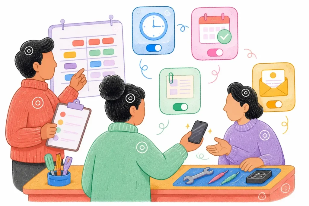 Payroll, projects and service jobs in the same system