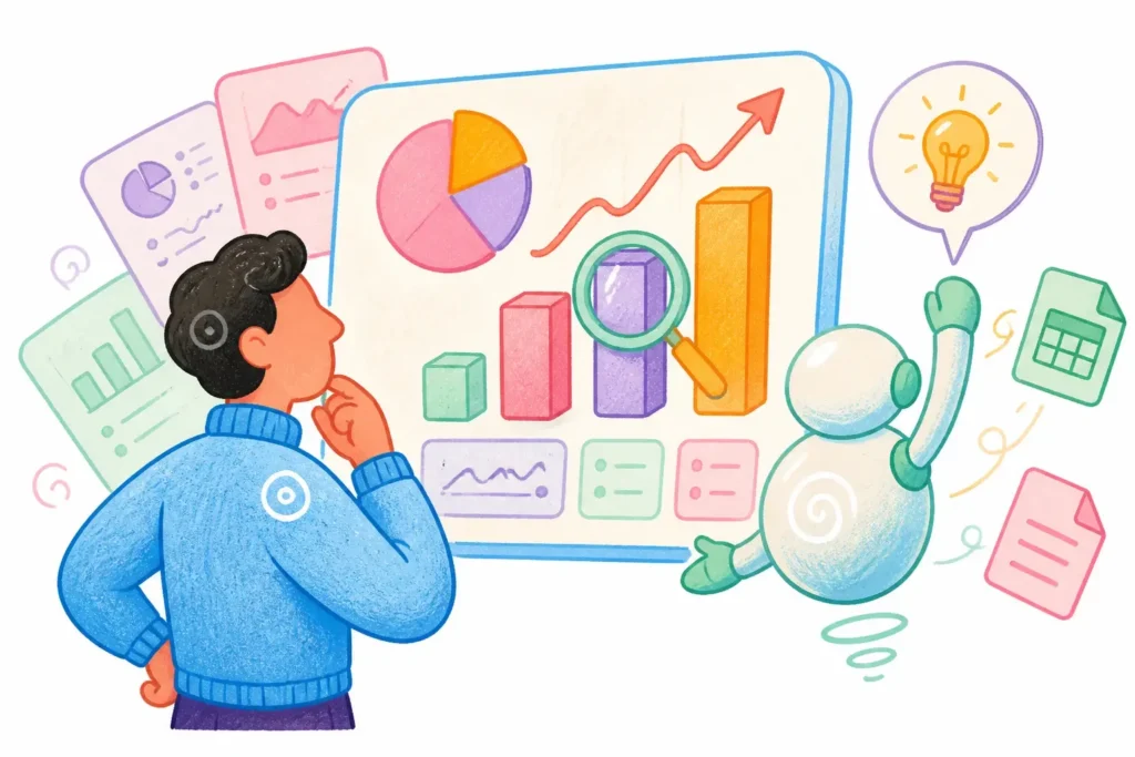 report screens and question-driven AI insights