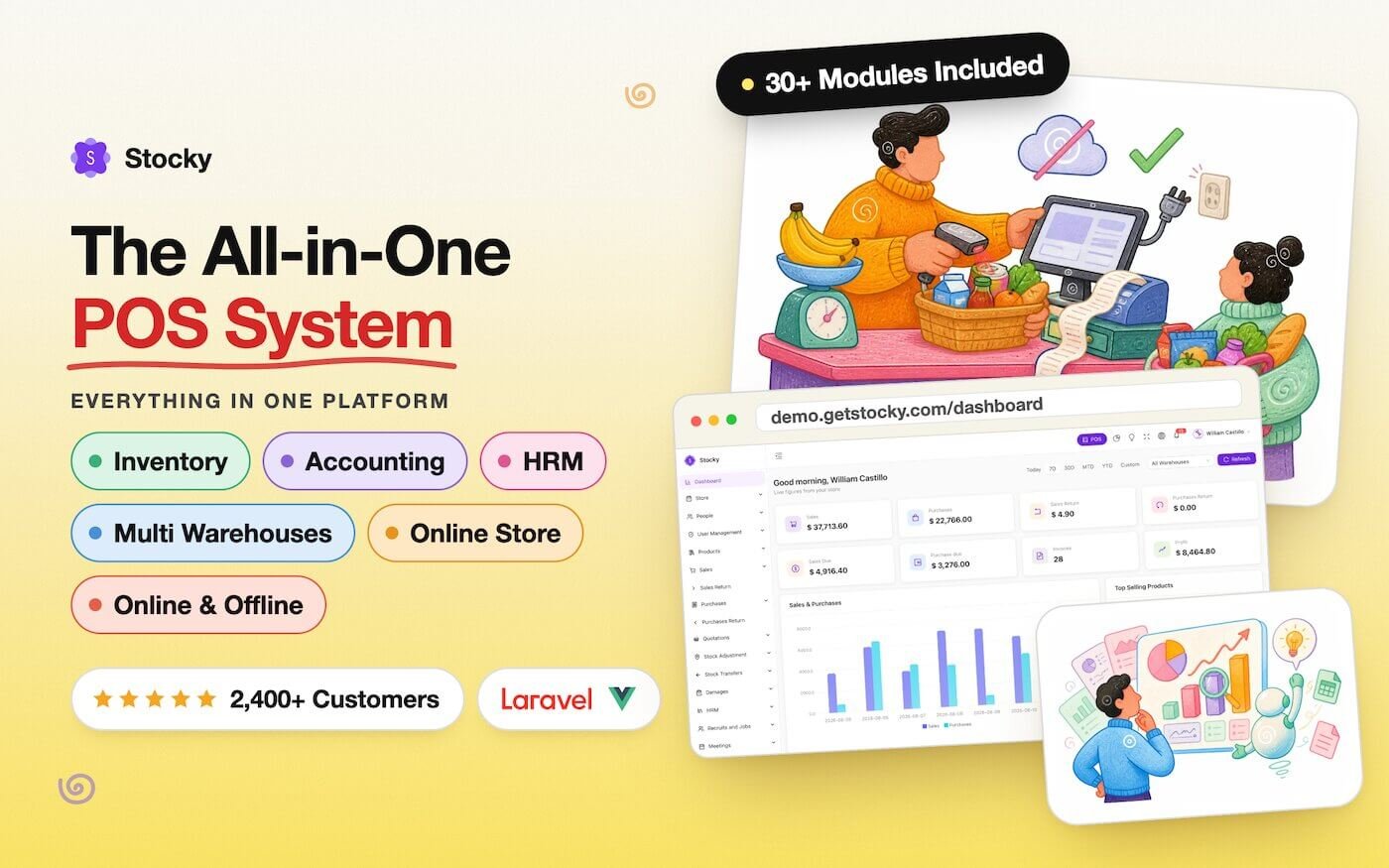 Stocky POS – ERP, Inventory Management, Point of Sale & Invoicing